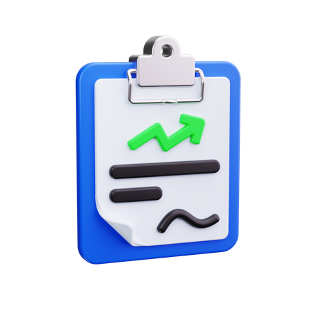 Line Chart  3D Icon