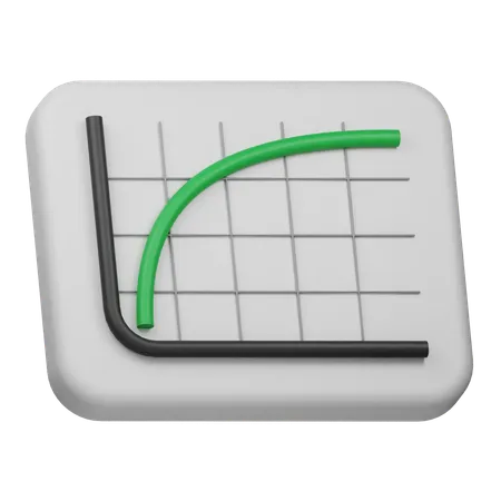 Line Chart Up  3D Icon