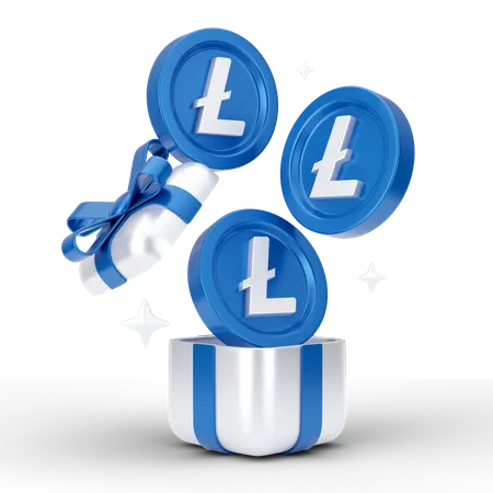 Line Coin Gift  3D Icon