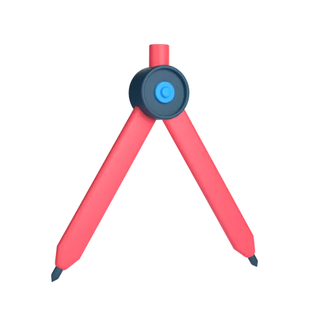 Line Compass  3D Icon