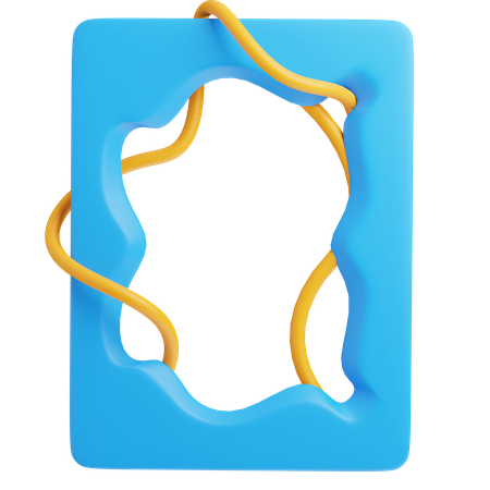 Line curve  3D Icon