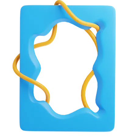 Line curve  3D Icon