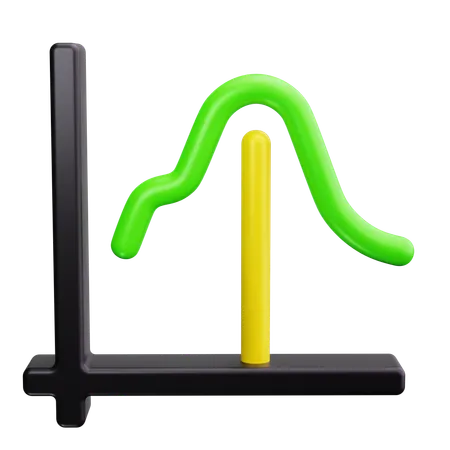 Line Graph  3D Icon