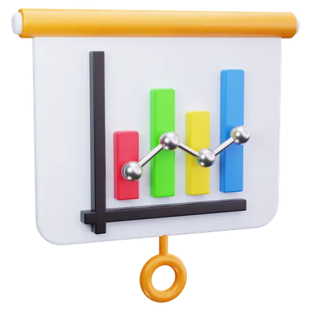 Line Graph  3D Icon