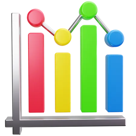 Line Graph  3D Icon