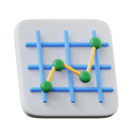 Line Graph  3D Icon