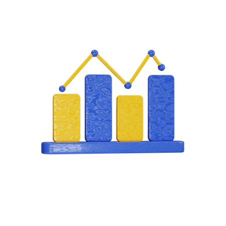 Line Graph  3D Icon
