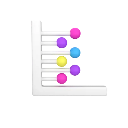 Line Graphic Chart  3D Icon