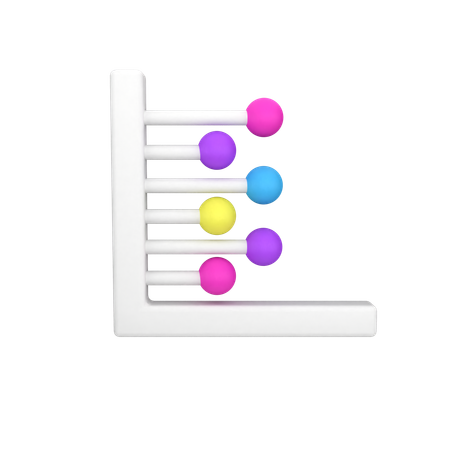 Line Graphic Chart  3D Icon