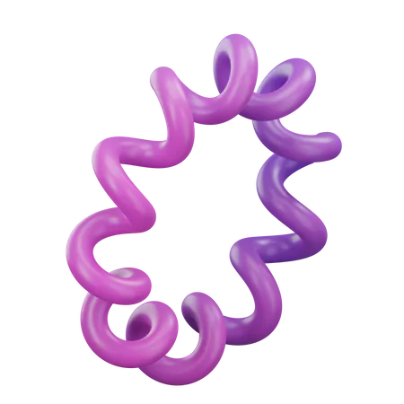 Line Spiral  3D Icon