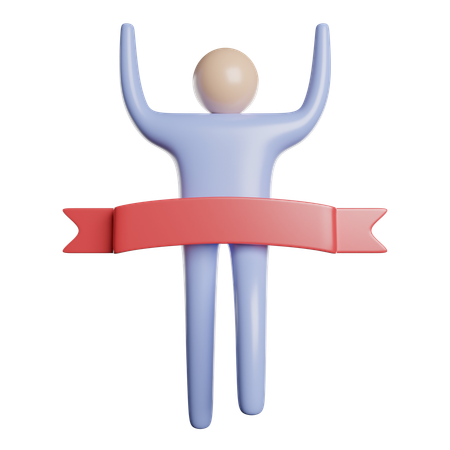 Línea de meta  3D Icon