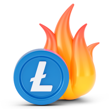 Fuego de linecoin  3D Icon