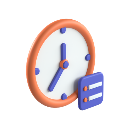 Línea de tiempo  3D Icon