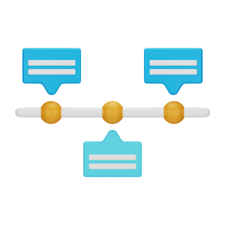 Línea de tiempo  3D Icon