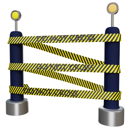 Cerco policial  3D Icon