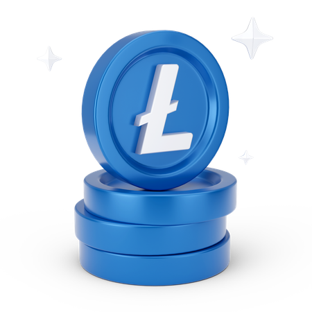 Monedas de linea  3D Icon