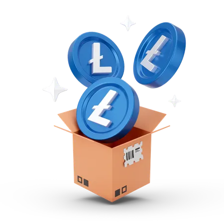 Linecoin-Geschenk  3D Icon