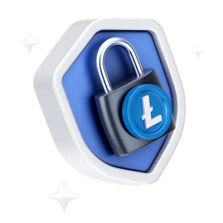 Linecoin Lock  3D Icon