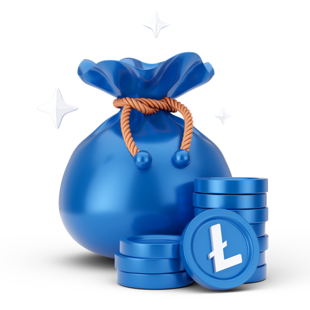 Linecoin Münzbeutel  3D Icon