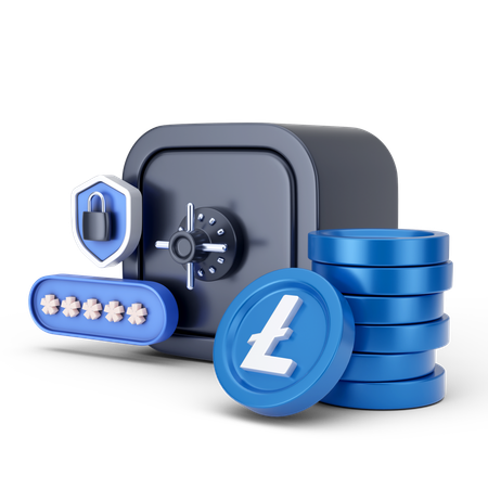 Linecoin Security  3D Icon