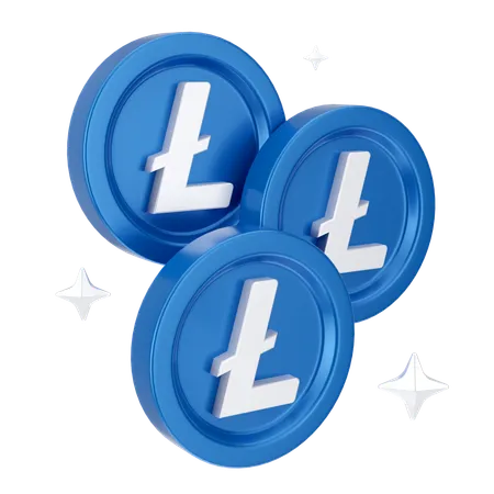 Moedas de linha  3D Icon