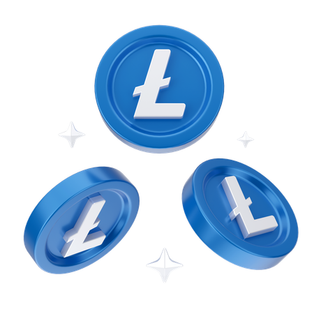 Moedas de linha  3D Icon