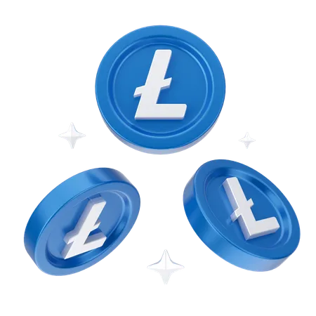 Moedas de linha  3D Icon