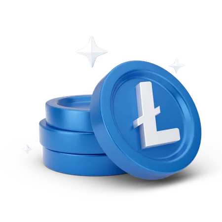 Moedas de linha  3D Icon