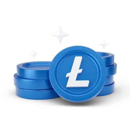 Moedas de linha  3D Icon