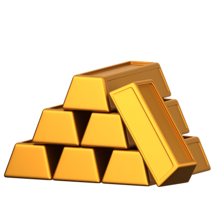 Lingot d'or  3D Icon