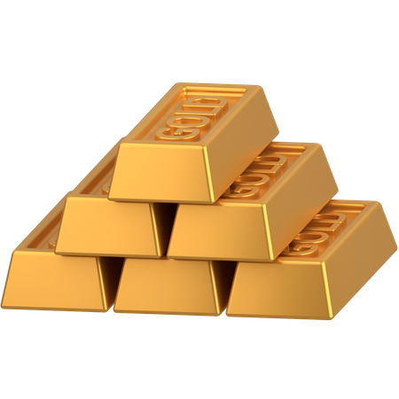 Lingot d'or  3D Icon