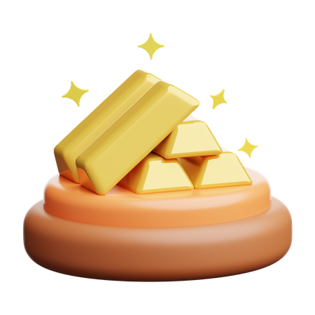 Lingot d'or  3D Icon