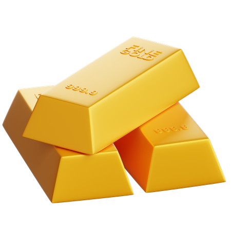Lingot d'or  3D Icon