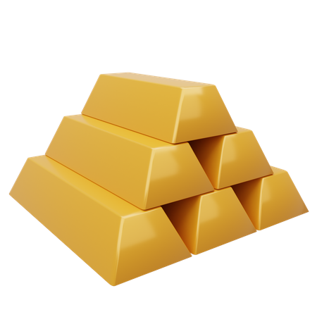 Lingot d'or  3D Icon