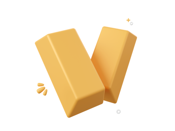 Lingot d'or  3D Icon