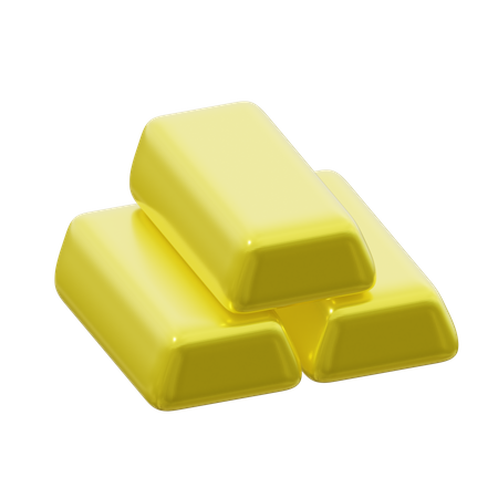 Lingot d'or  3D Icon