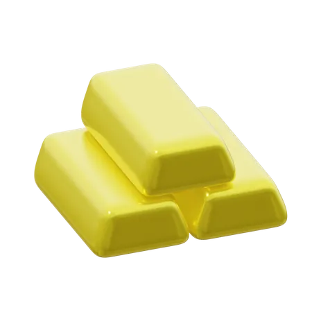 Lingot d'or  3D Icon