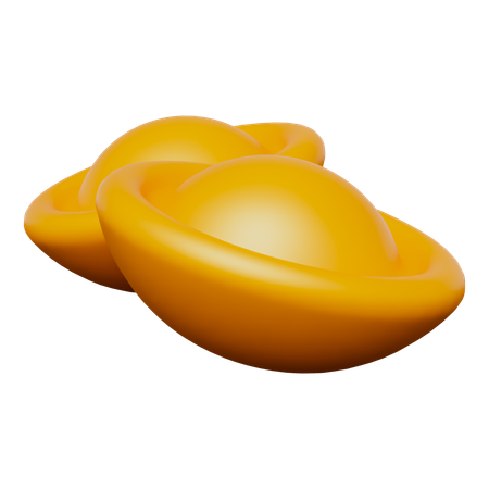 Lingote chinês  3D Icon