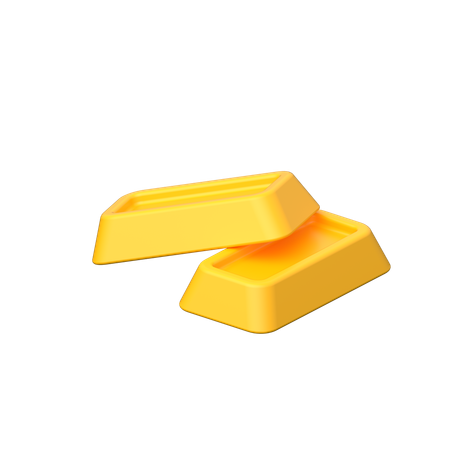 Lingote de oro  3D Icon