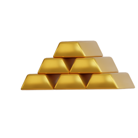 Barra de oro  3D Icon