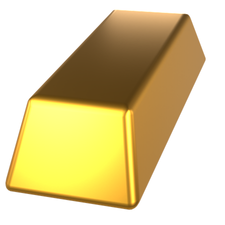 Lingote de oro  3D Icon