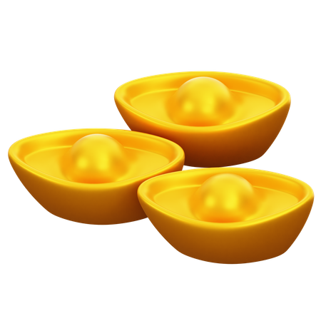 Lingote de oro  3D Icon