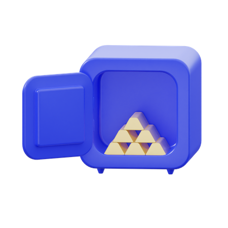 Lingote de oro  3D Icon