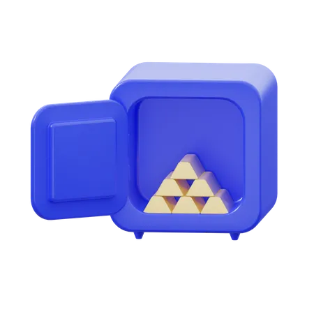 Lingote de oro  3D Icon