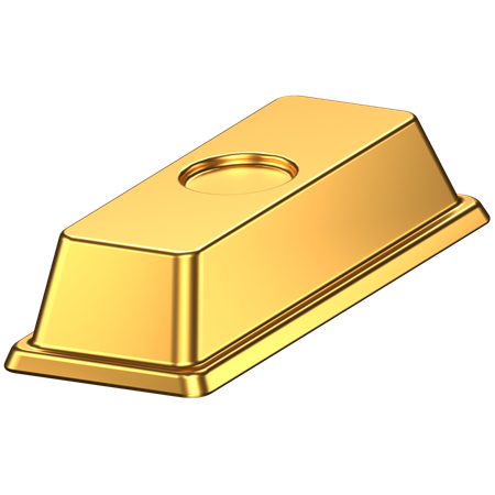 Lingote de ouro  3D Icon