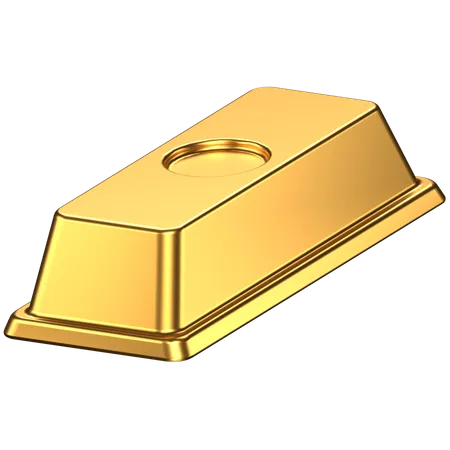 Lingote de ouro  3D Icon