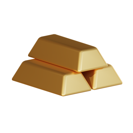 Barras de oro  3D Illustration