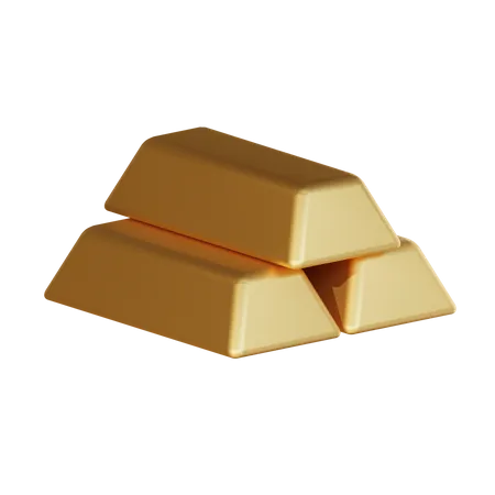 Barras de oro  3D Illustration