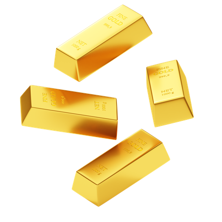 Lingots d'or  3D Icon