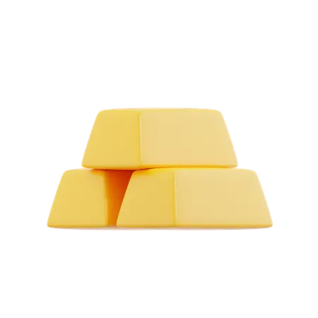 Lingots d'or  3D Icon